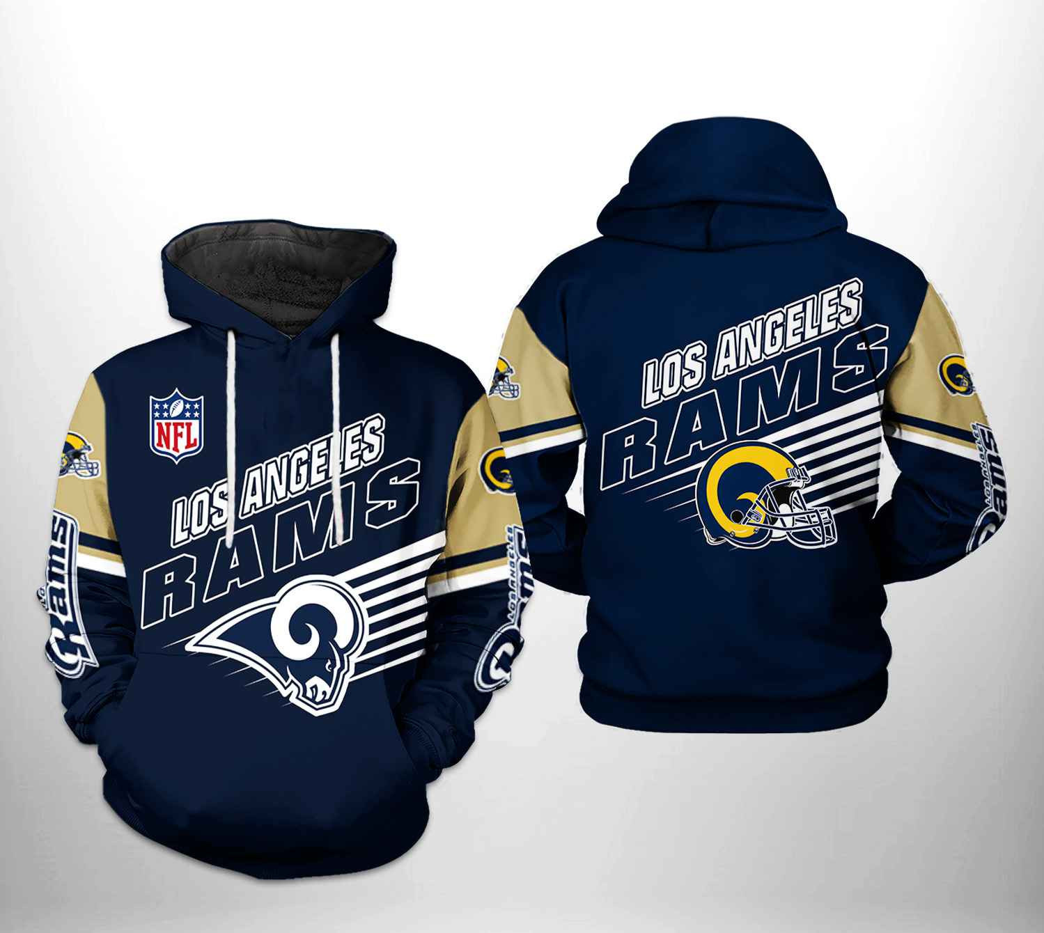 NFL Los Angeles Rams NFL Team 3D All Over Print Hoodie & Zip Hoodie