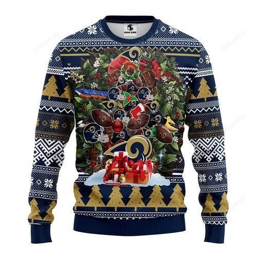 Nfl Los Angeles Rams Tree Ugly Christmas Sweater,