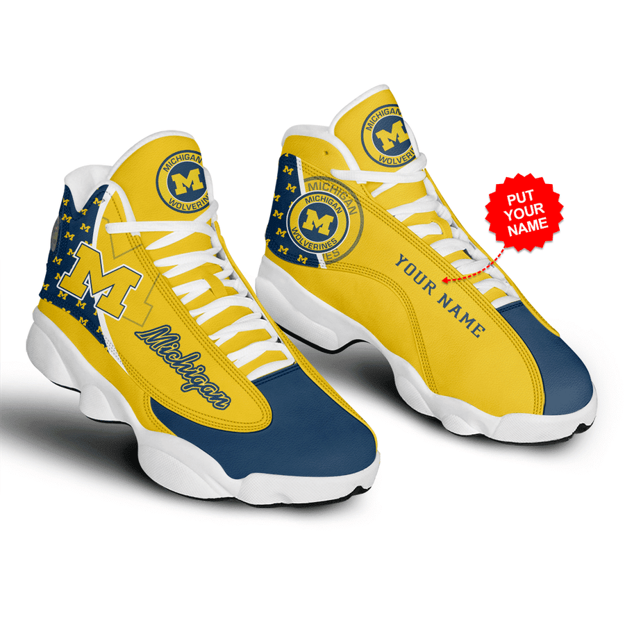 NFL Michigan Wolverines Nfl Football Jd13 Sneaker Shoes
