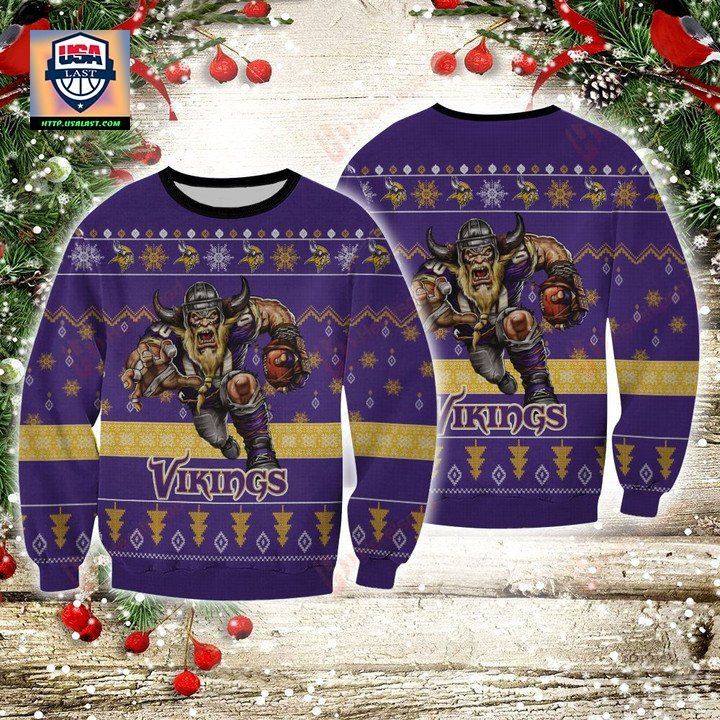 Nfl Minnesota Vikings Player Rushing Sweater And Ugly Sweater