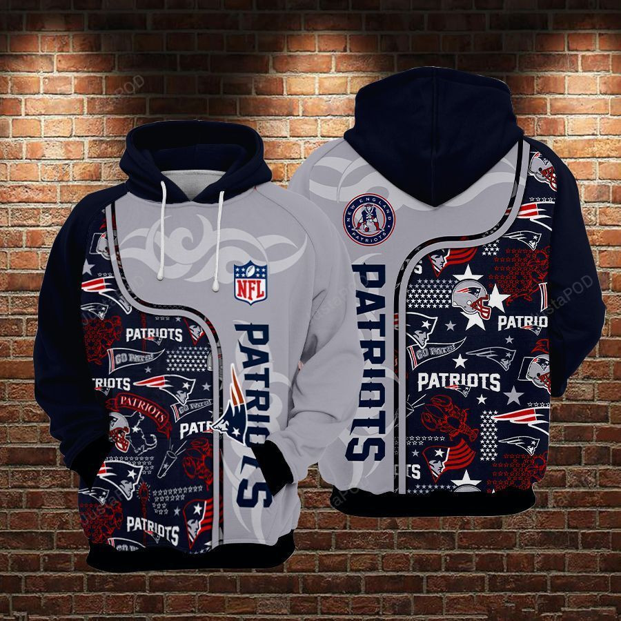 NFL New England Patriots Nfl Football 3D All Over Print Hoodie & Zip Hoodie