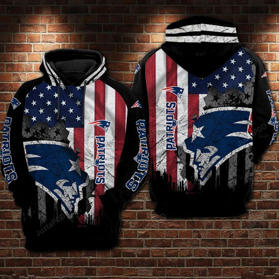 NFL New England Patriots Nfl Football Flag American 3D All Over Print Hoodie & Zip Hoodie
