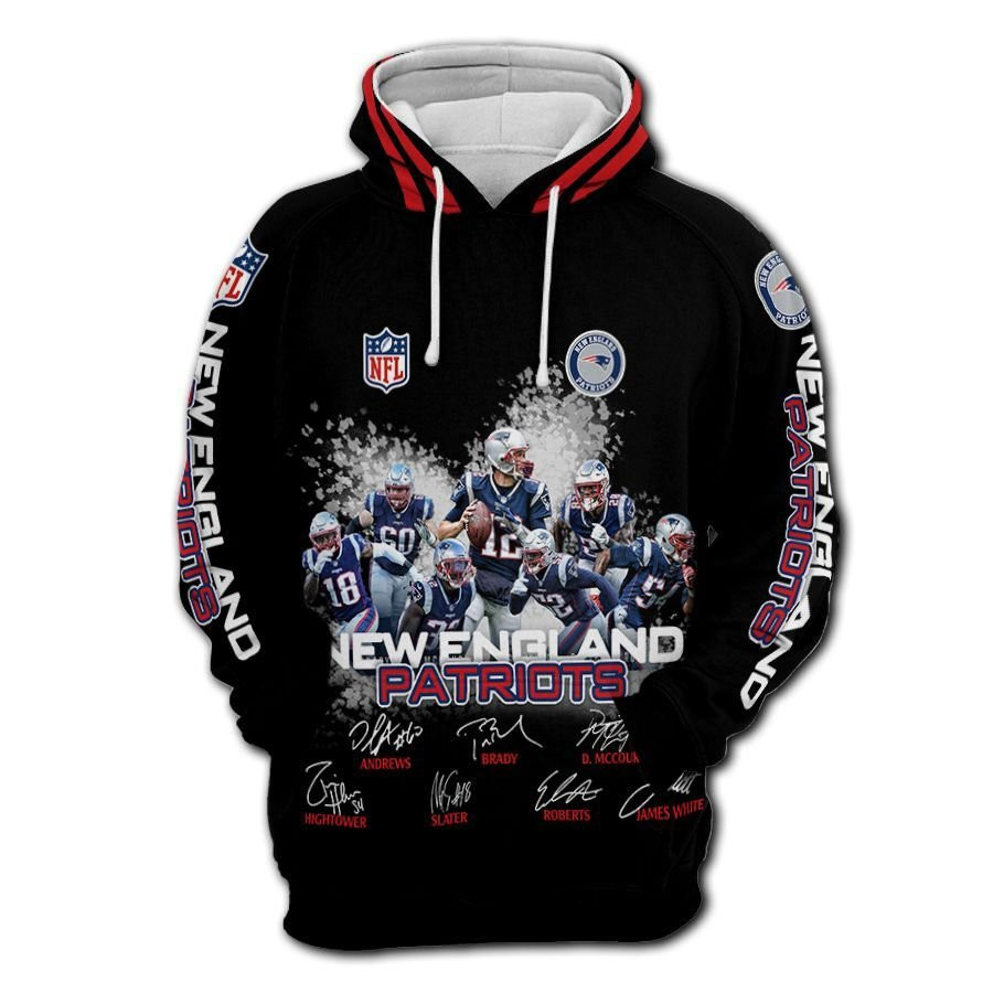 NFL New England Patriots Nfl Football Lengend Anniversary 3D All Over Print Hoodie & Zip Hoodie