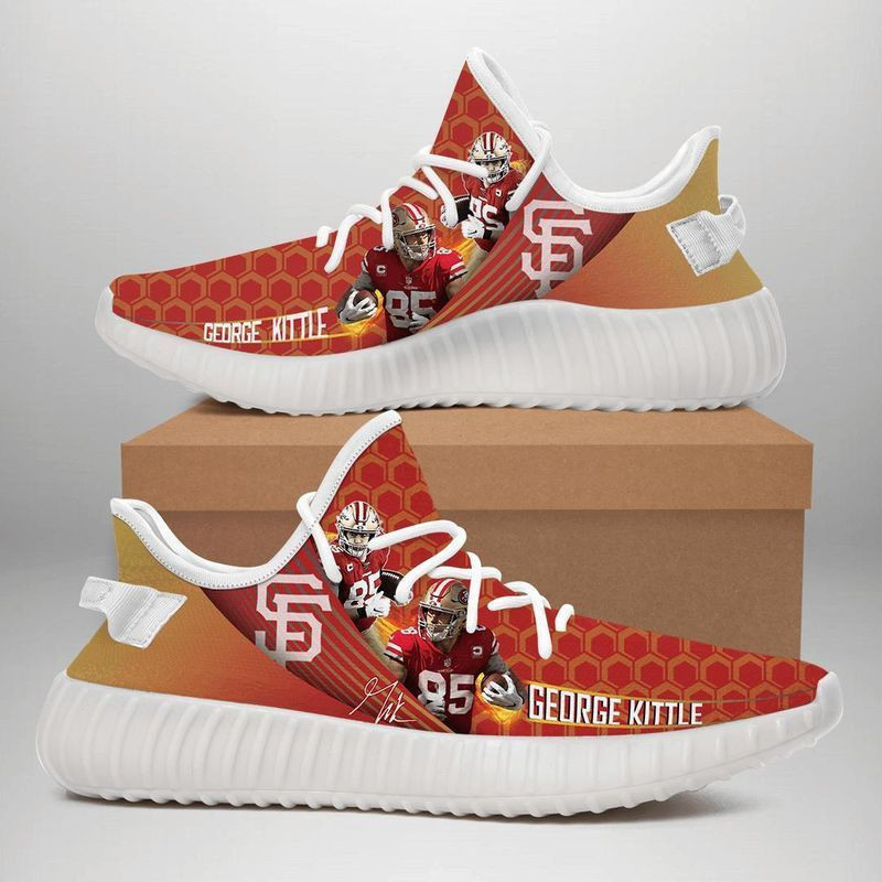 NFL New England Patriots NFL George Kittle White NCAA Shoes Sneakers