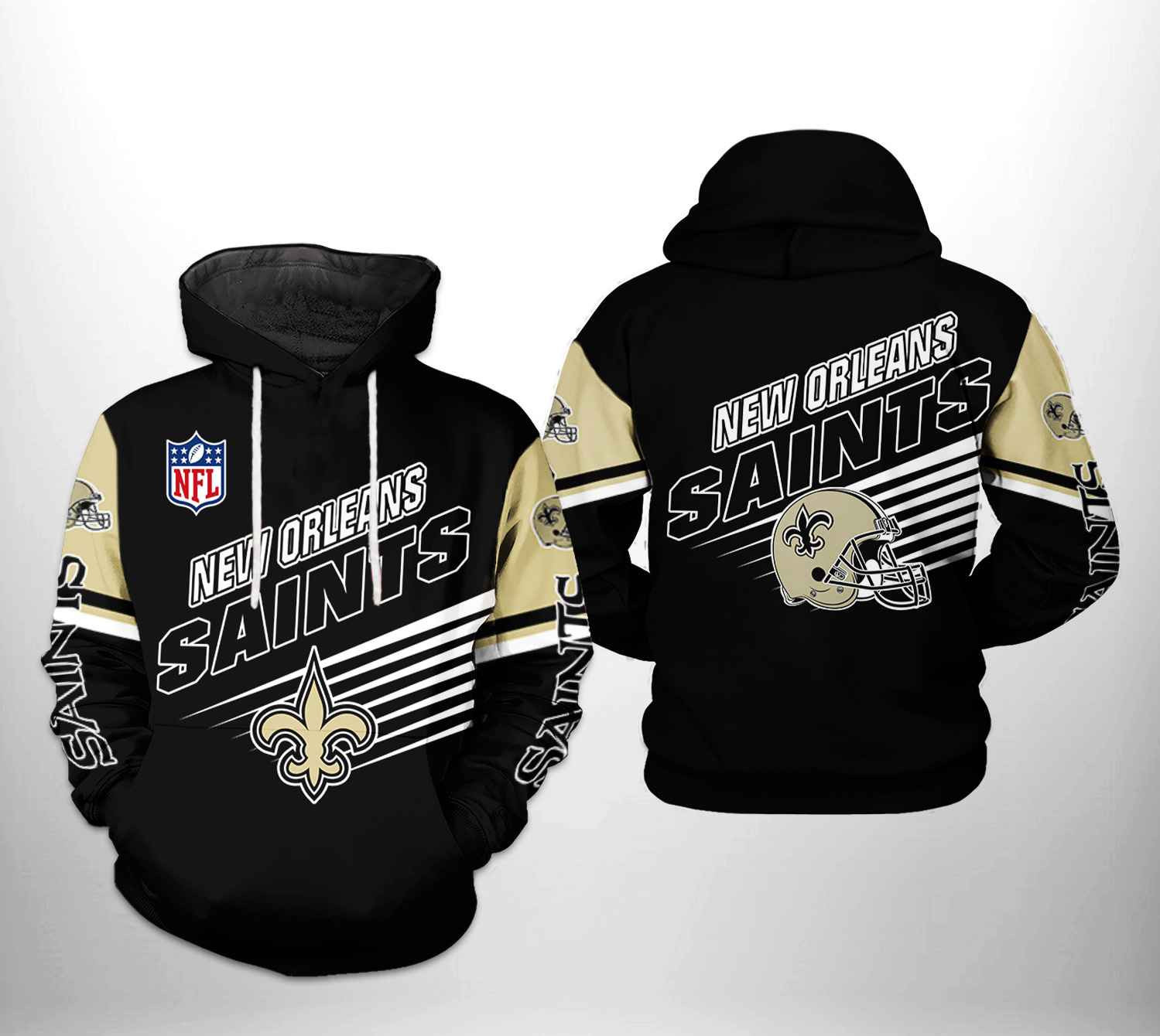 NFL New Orleans Saints NFL Team 3D All Over Print Hoodie & Zip Hoodie