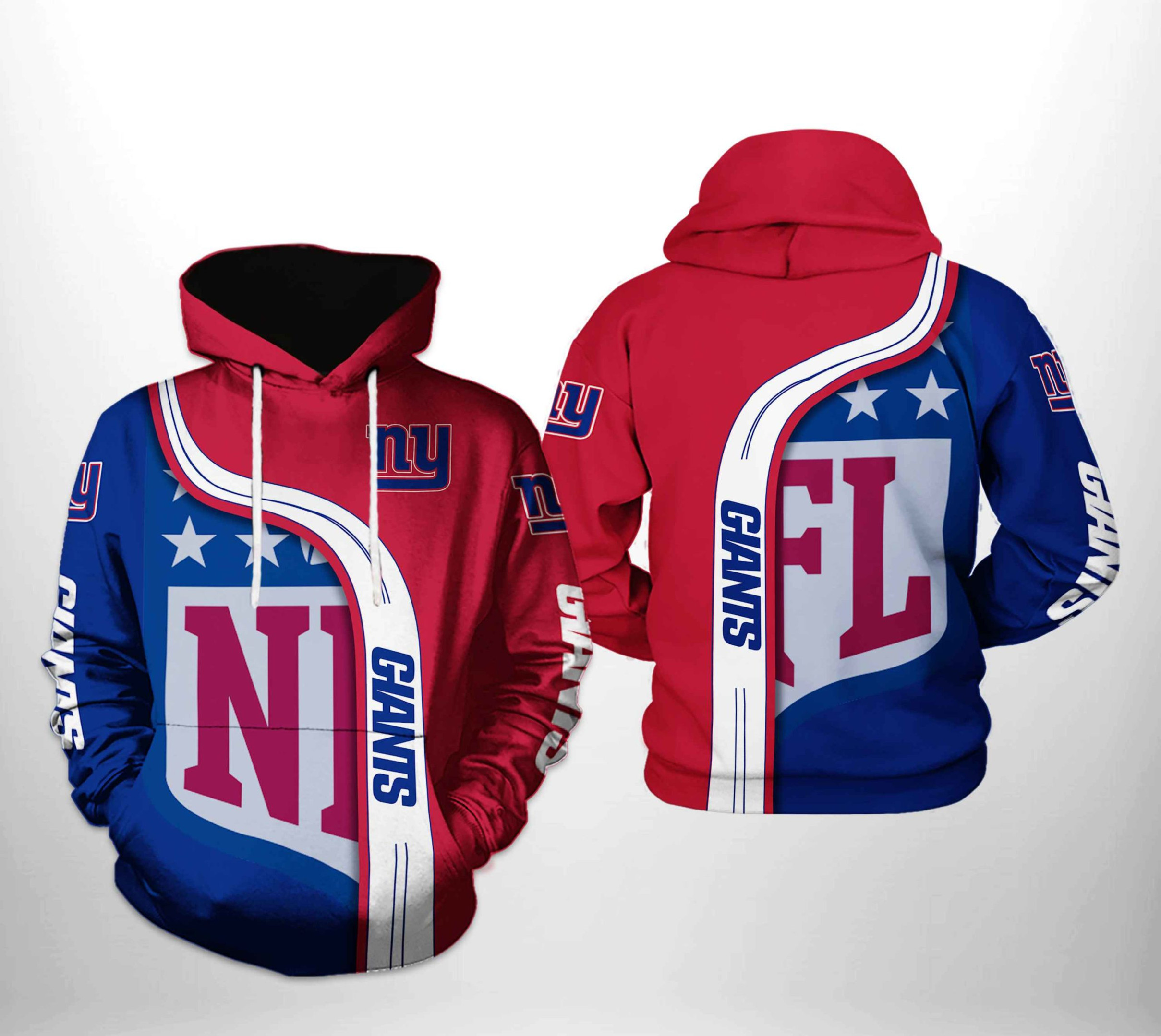 NFL New York Giants NFL Team 3D All Over Print Hoodie & Zip Hoodie