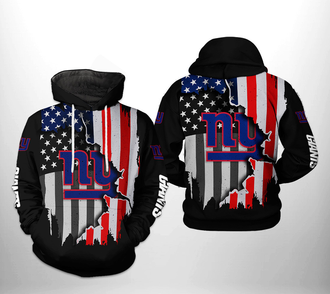 NFL New York Giants NFL US Flag Team 3D All Over Print Hoodie & Zip Hoodie