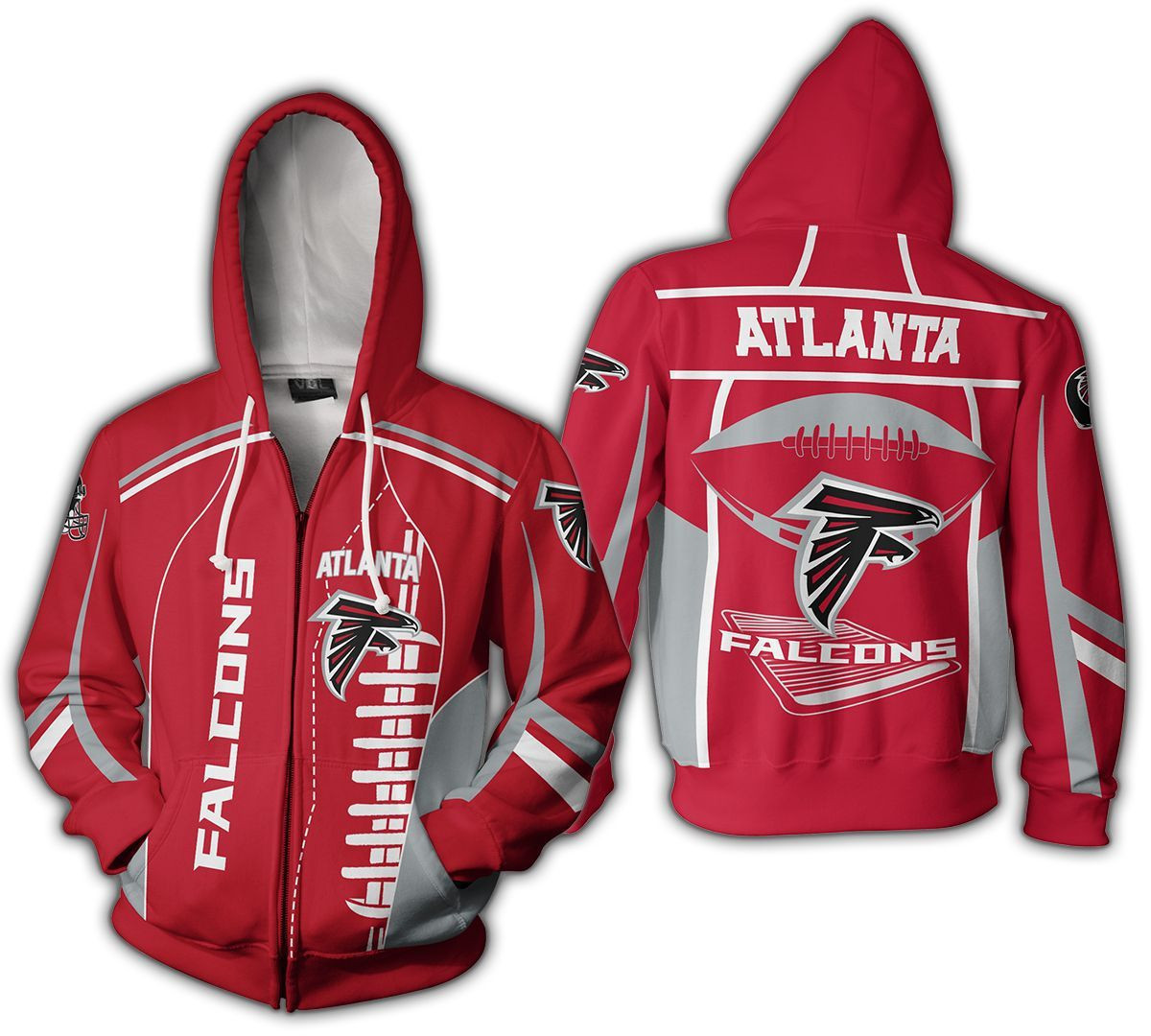 NFL Nfl Atlanta Falcons 3D All Over Print Hoodie & Zip Hoodie
