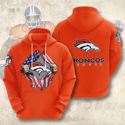 NFL Nfl Denver Broncos American Ripped 2020 3D All Over Print Hoodie & Zip Hoodie
