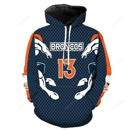 NFL Nfl Denver Broncos Number 13 2020 3D All Over Print Hoodie & Zip Hoodie