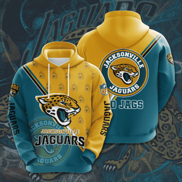 NFL NFL Jacksonville Jaguars 3D All Over Print Hoodie & Zip Hoodie