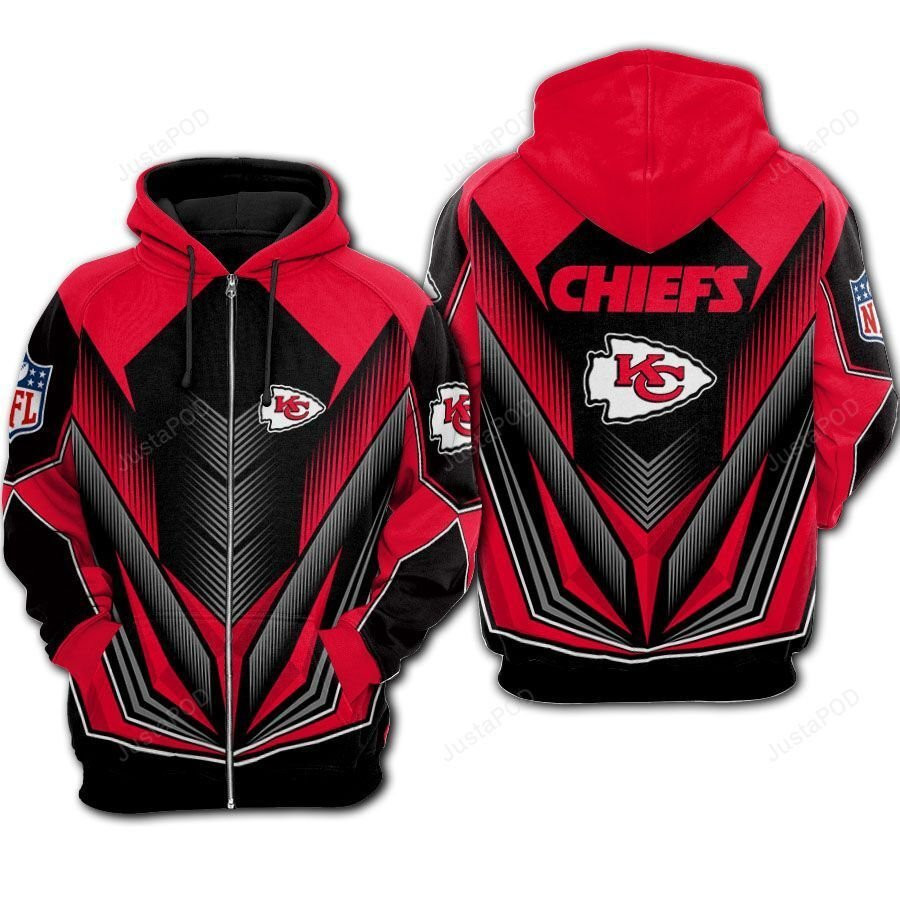 NFL Nfl Kansas City Chiefs 3D All Over Print Hoodie & Zip Hoodie