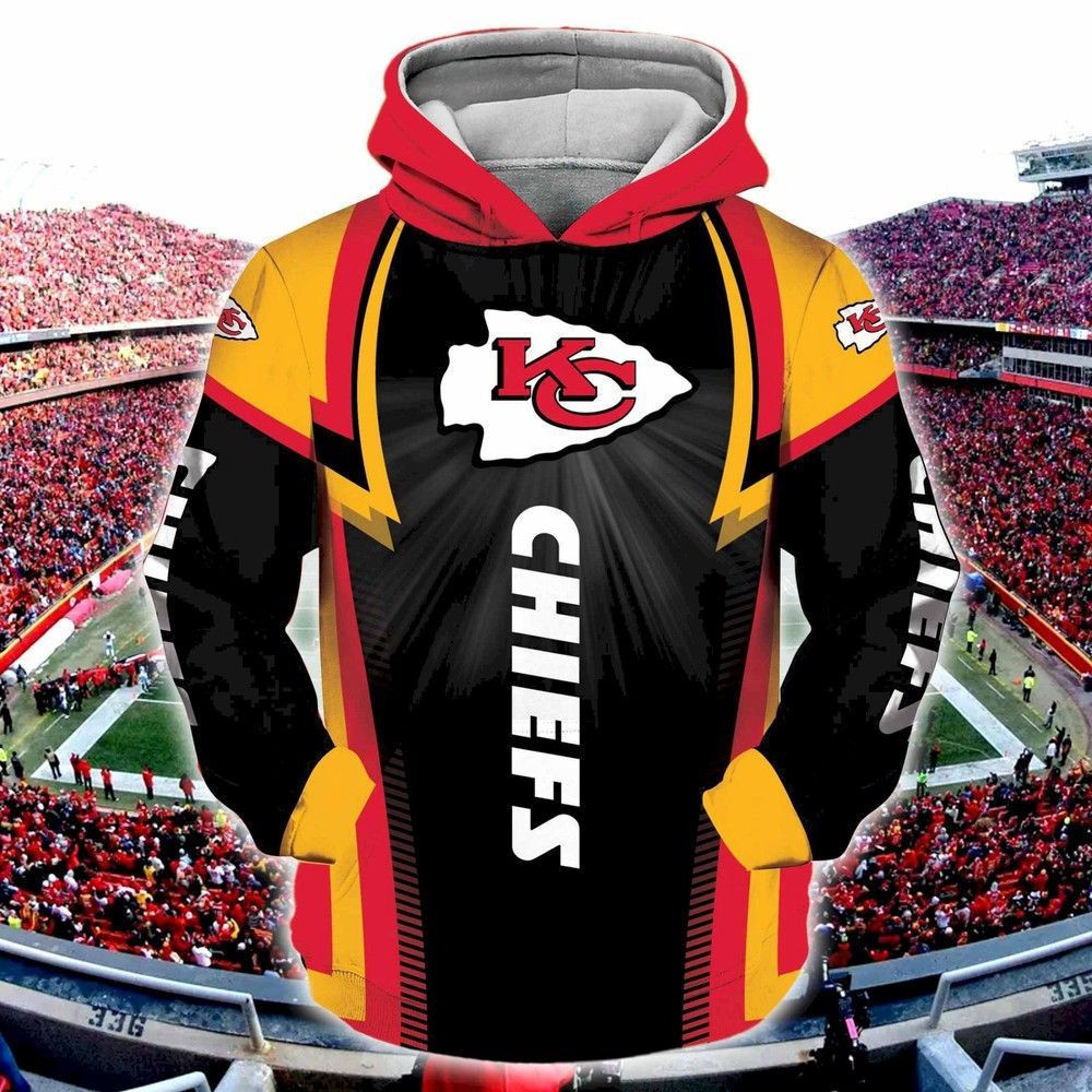 NFL Nfl Kansas City Chiefs 3D All Over Print Hoodie & Zip Hoodie