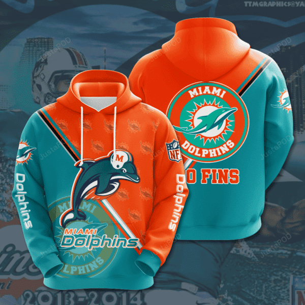 NFL NFL Miami Dolphins 3D All Over Print Hoodie & Zip Hoodie