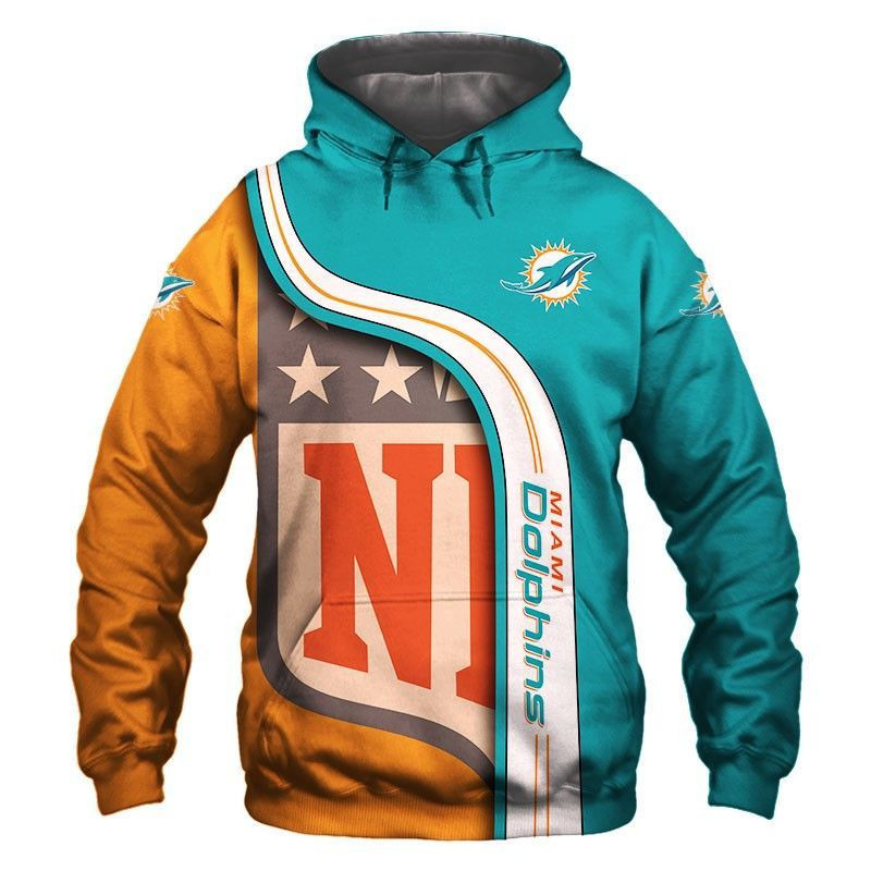 NFL Nfl Miami Dolphins 3D All Over Print Hoodie & Zip Hoodie
