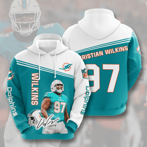 NFL NFL Miami Dolphins 3D All Over Print Hoodie & Zip Hoodie