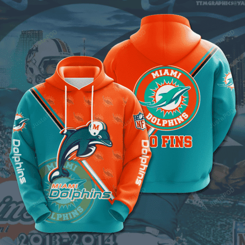 NFL NFL Miami Dolphins 3D All Over Print Hoodie & Zip Hoodie
