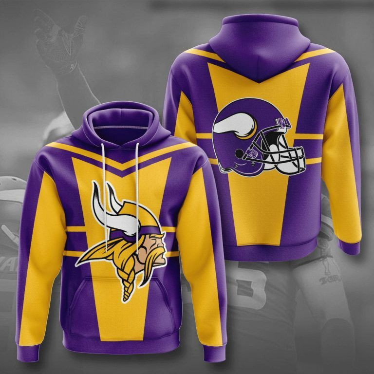 NFL NFL Minnesota Vikings 3D All Over Print Hoodie & Zip Hoodie