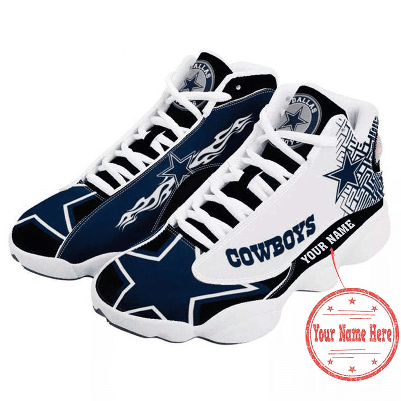 NFL Personalized Dallas Cowboys Football Nfl Team Jd13 Sneaker Shoes