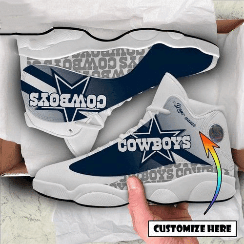 NFL Personalized Dallas Cowboys Team Nfl Football Team Jd13 Sneaker Shoes