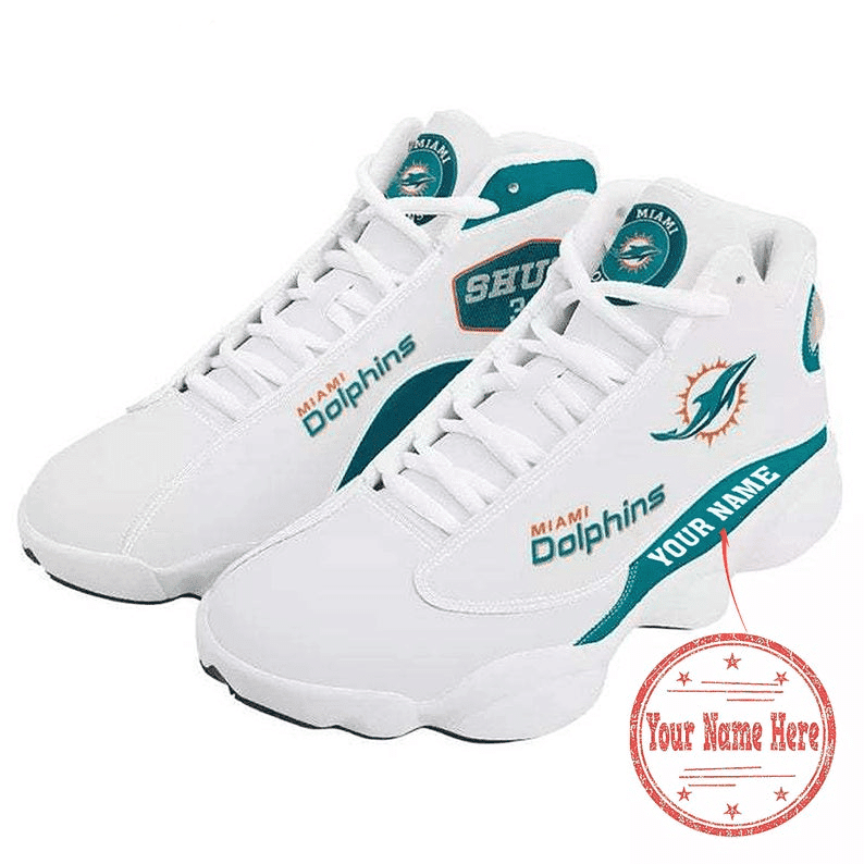NFL Personalized Miami Dolphins Nfl Team Jd13 Sneaker Shoes