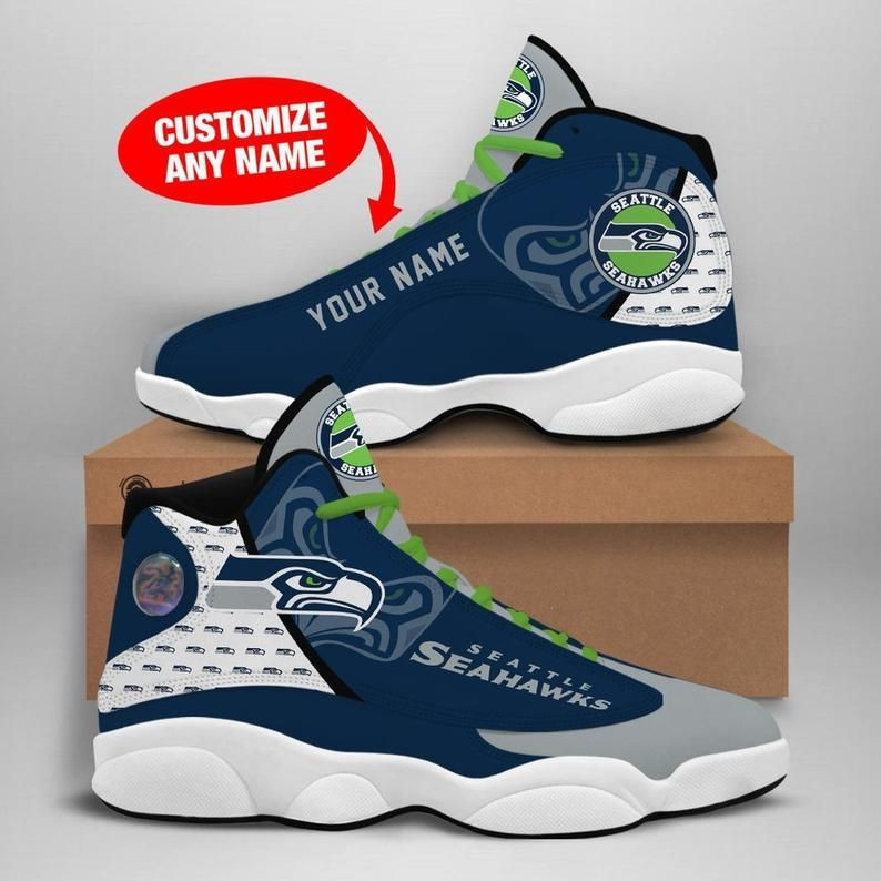 NFL Personalized Seattle Seahawks Nfl Football Team Jd13 Sneaker Shoes