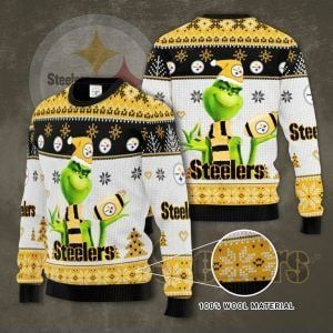 Nfl Pittsburgh Steelers American Football Grinch Ugly Christmas Sweater, Perfect Holiday Gift