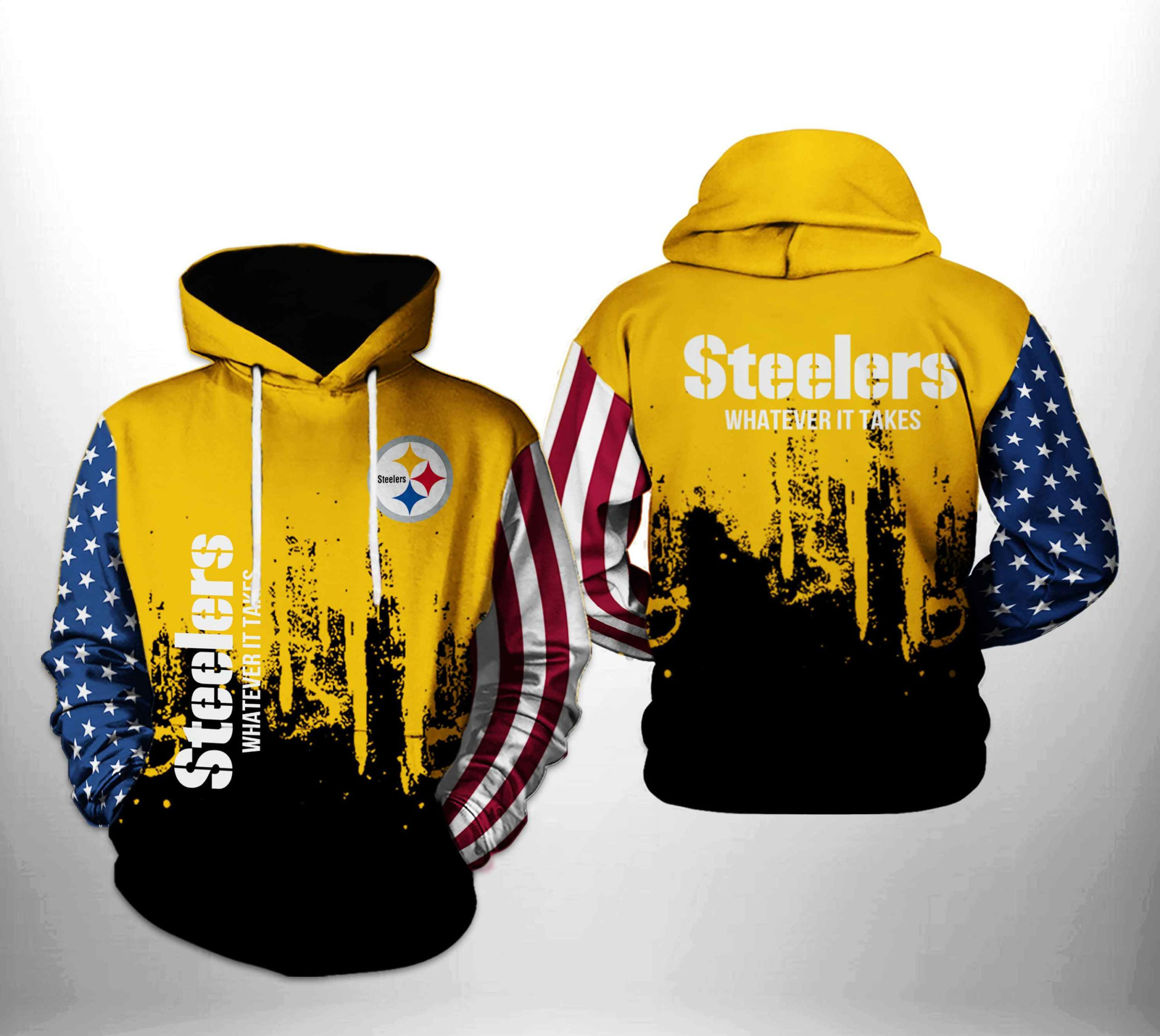 NFL Pittsburgh Steelers NFL Team US 3D All Over Print Hoodie & Zip Hoodie