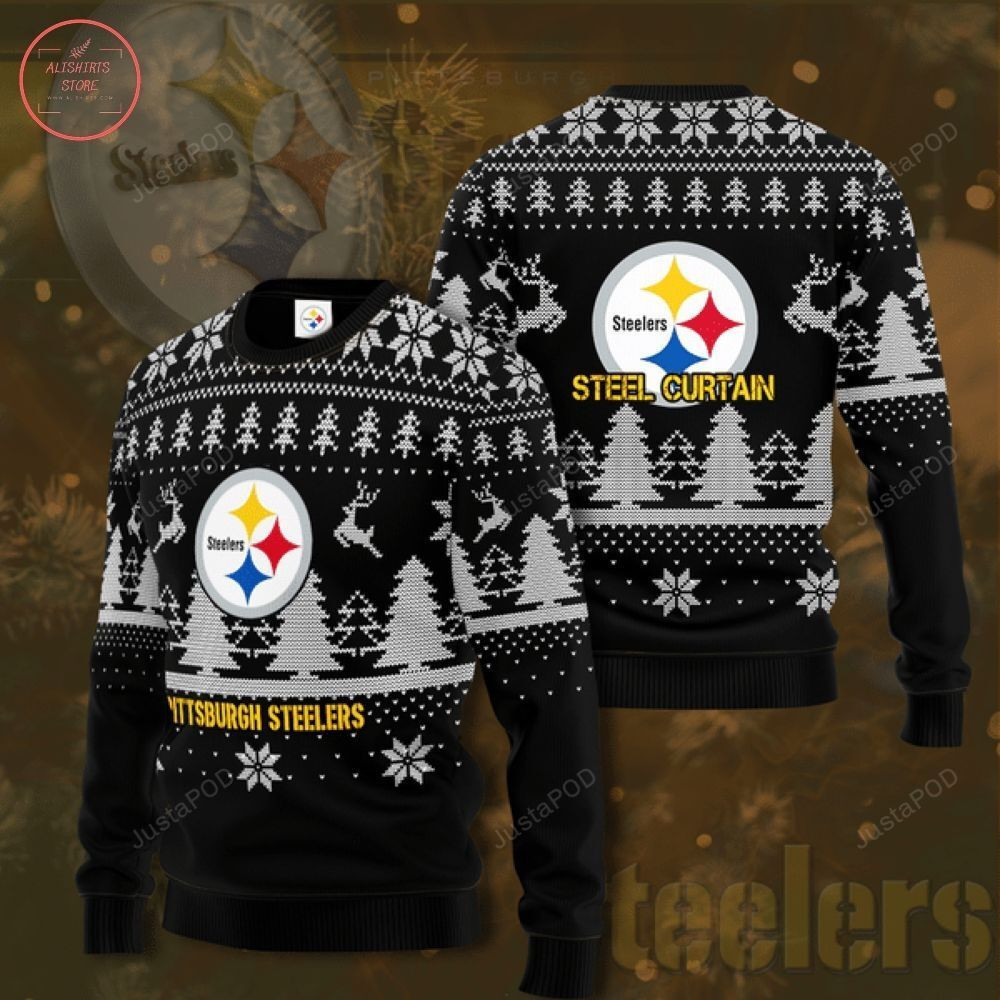 Nfl Pittsburgh Steelers Ugly Christmas Sweater, Perfect Holiday Gift