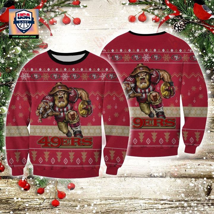 Nfl San Francisco 49Ers Player Rushing Sweater And Ugly Sweater