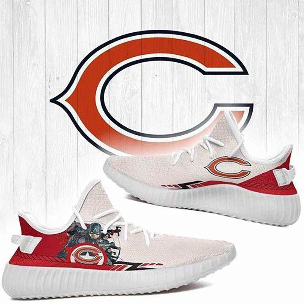 NFL Superheroes Captain America Chicago Bears NFL Shoes Sneakers