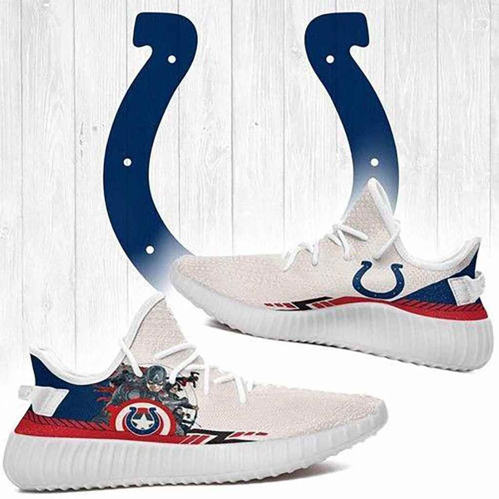 NFL Superheroes Captain America Indianapolis Colts NFL Shoes Sneakers