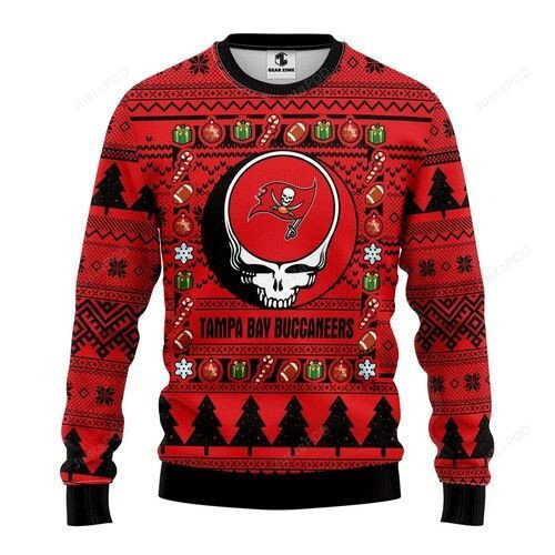 Nfl Tampa Bay Buccaneers Grateful Dead Ugly Christmas Sweater,