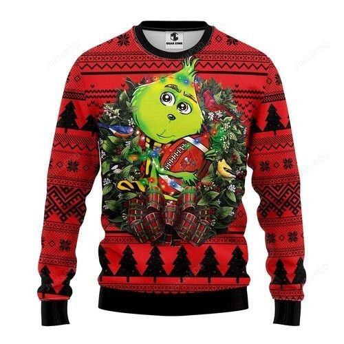 Nfl Tampa Bay Buccaneers Grinch Hug Ugly Christmas Sweater, Perfect Holiday Gift