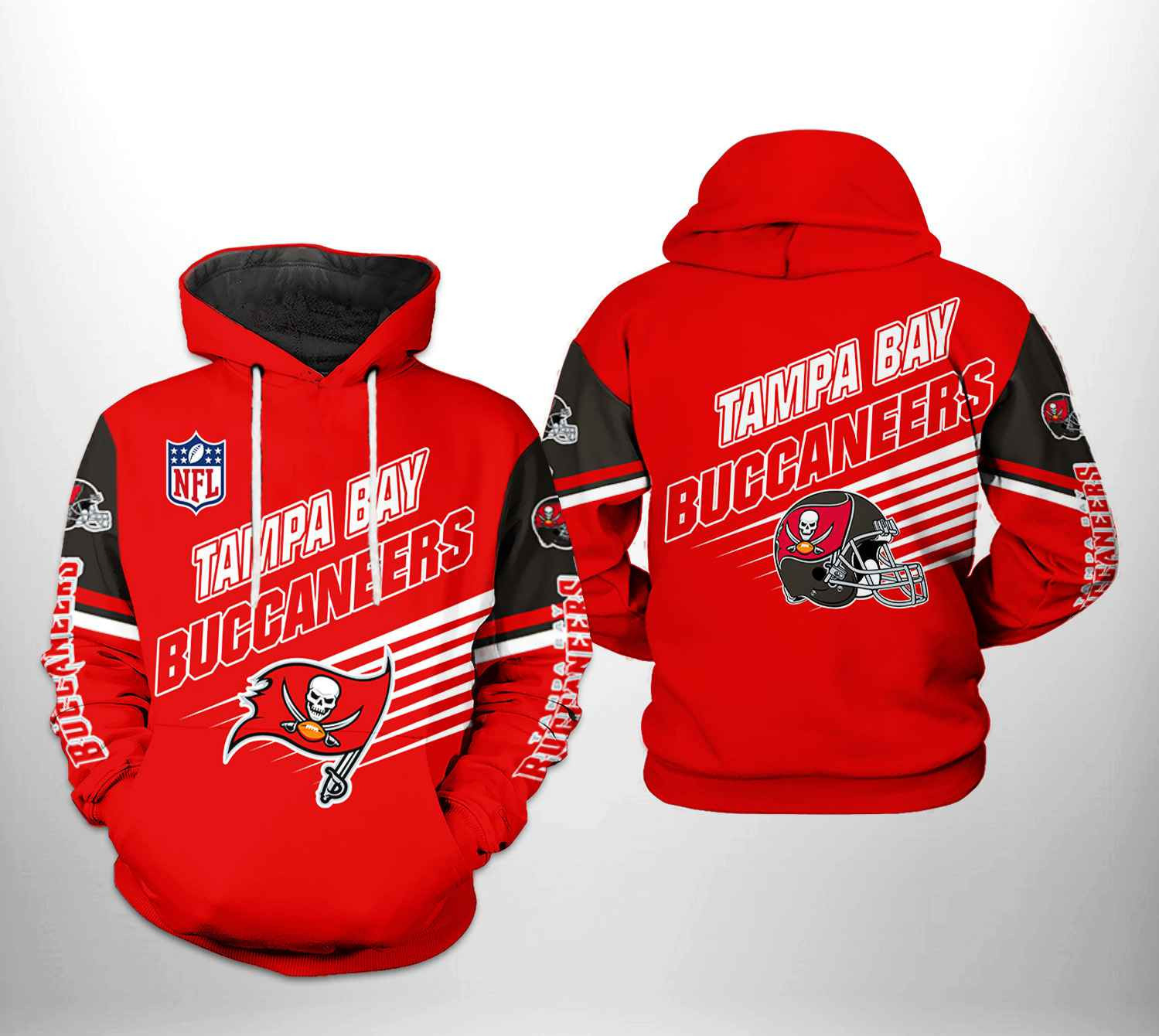 NFL Tampa Bay Buccaneers NFL Team 3D All Over Print Hoodie & Zip Hoodie