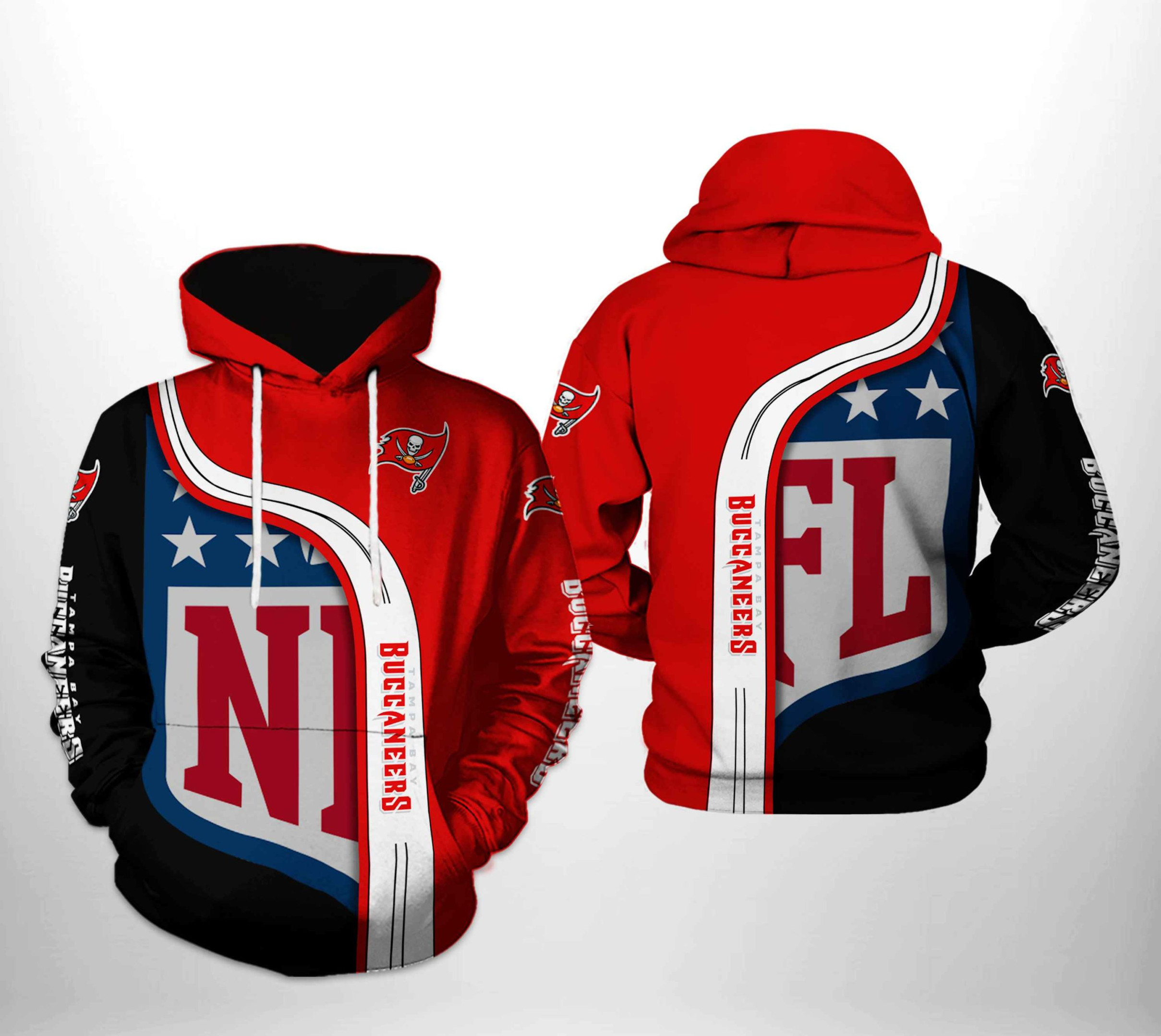 NFL Tampa Bay Buccaneers NFL Team 3D All Over Print Hoodie & Zip Hoodie