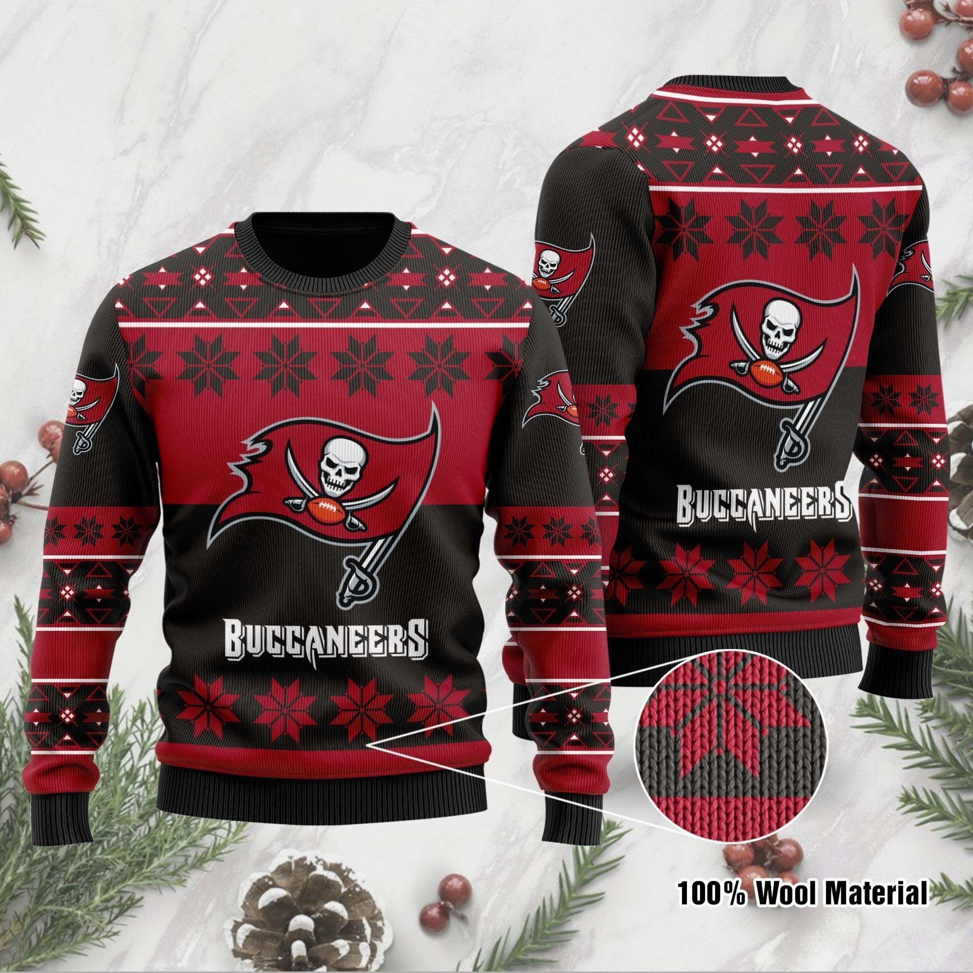 Nfl Tbb Ugly Christmas Sweater, Perfect Holiday Gift