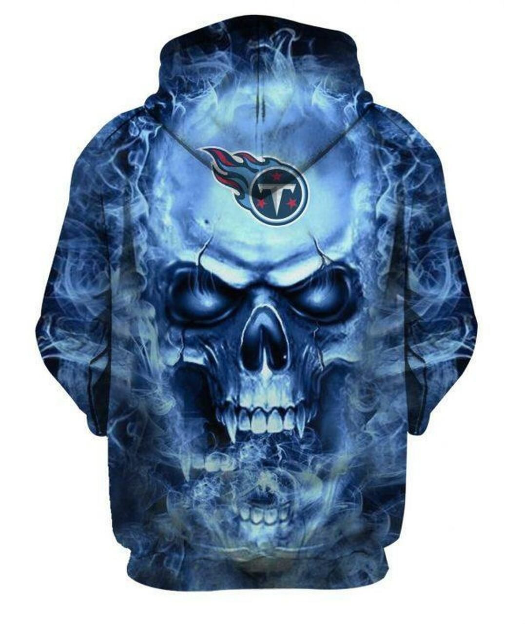 NFL Tennessee Titans Nfl Football Skull 3D All Over Print Hoodie & Zip Hoodie
