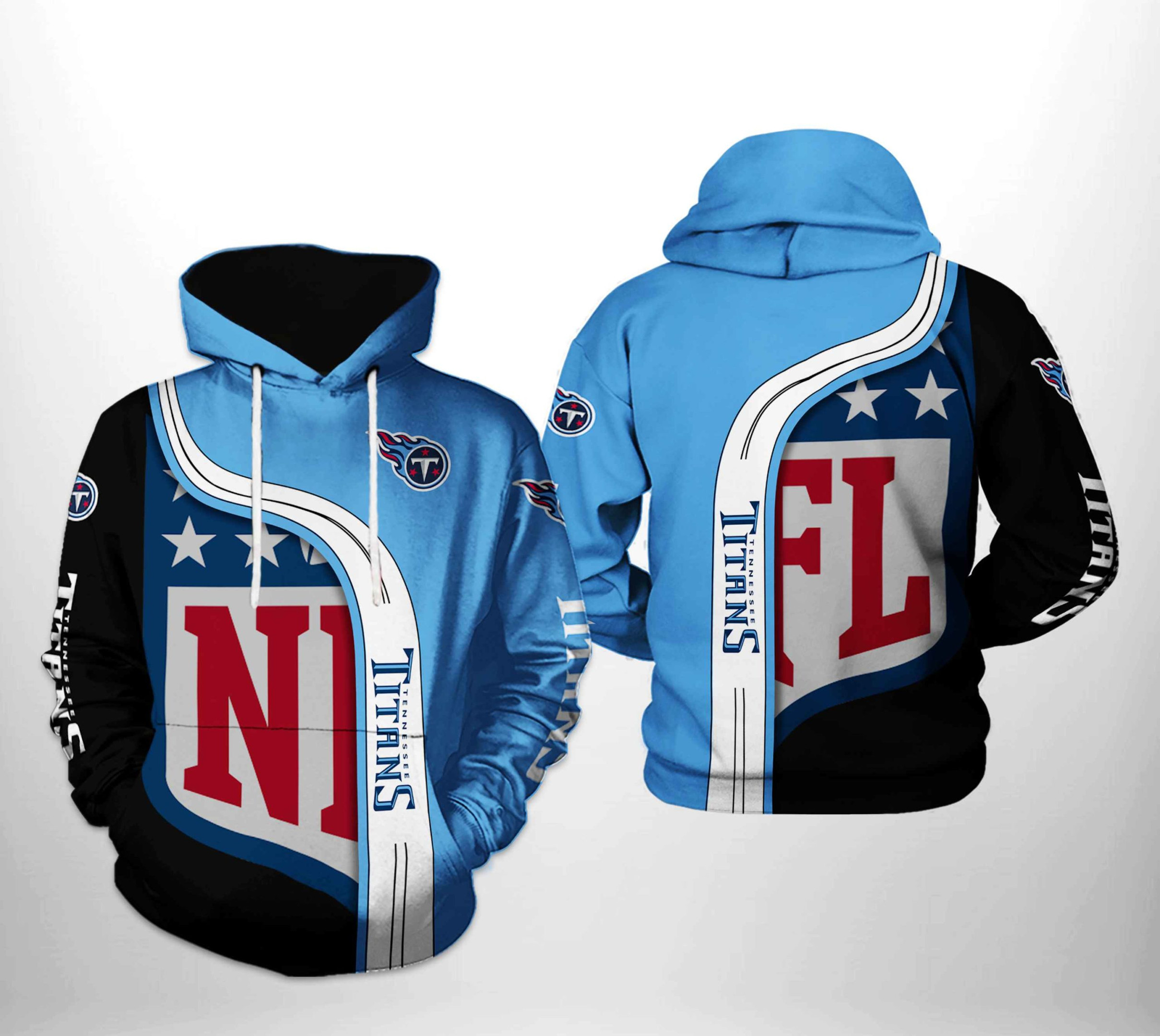 NFL Tennessee Titans NFL Team 3D All Over Print Hoodie & Zip Hoodie
