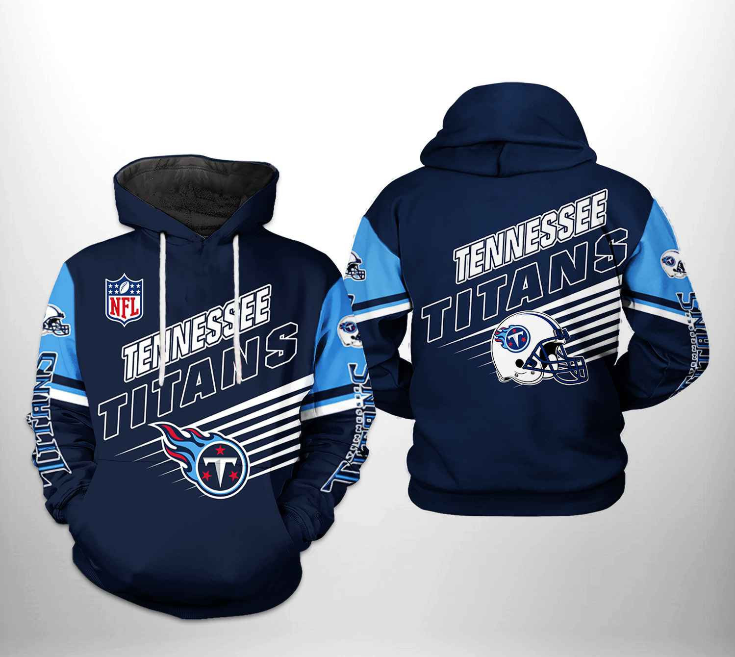 NFL Tennessee Titans NFL Team 3D All Over Print Hoodie & Zip Hoodie