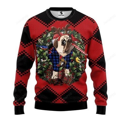 Nhl Ottawa Senators Pug Dog Ugly Christmas Sweater,