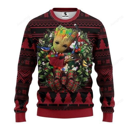 Nhl Phoenix Coyotes Groot Hug Ugly Christmas Sweater,