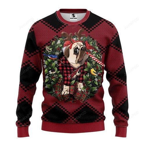 Nhl Phoenix Coyotes Pug Dog Ugly Christmas Sweater, Perfect Holiday Gift