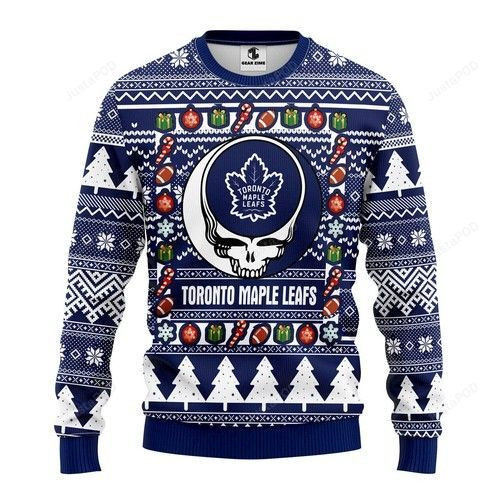 Nhl Toronto Maple Leafs Grateful Dead Ugly Christmas Sweater