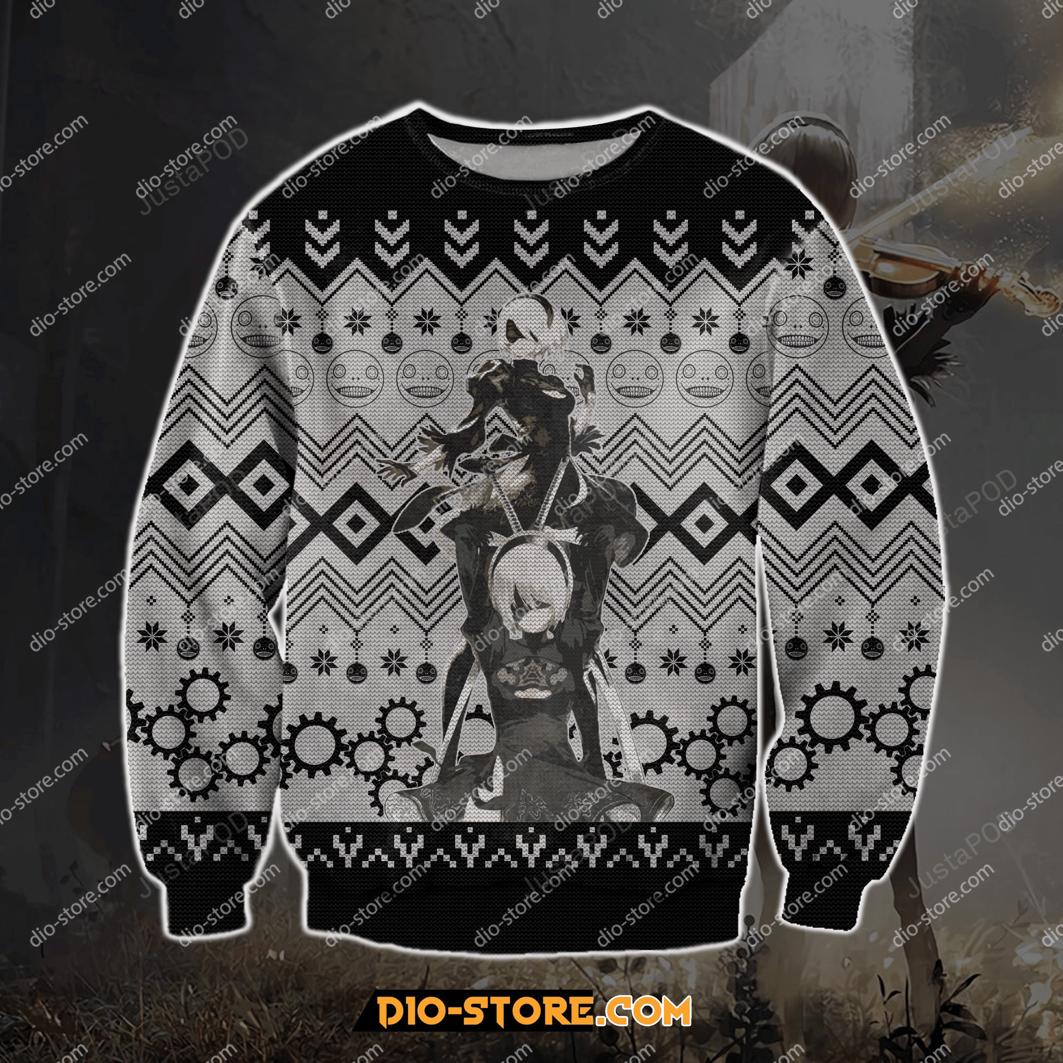 Nier Automata Ugly Christmas Sweater, Perfect Holiday Gift