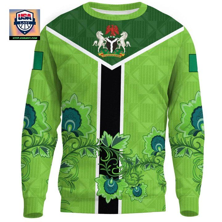 Nigeria Is My Homeland Sweater Knitted Long-Sleeved Sweater 