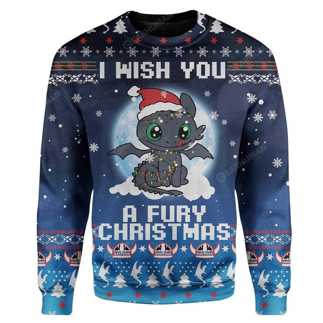 Night Fury Ugly Christmas Sweater,