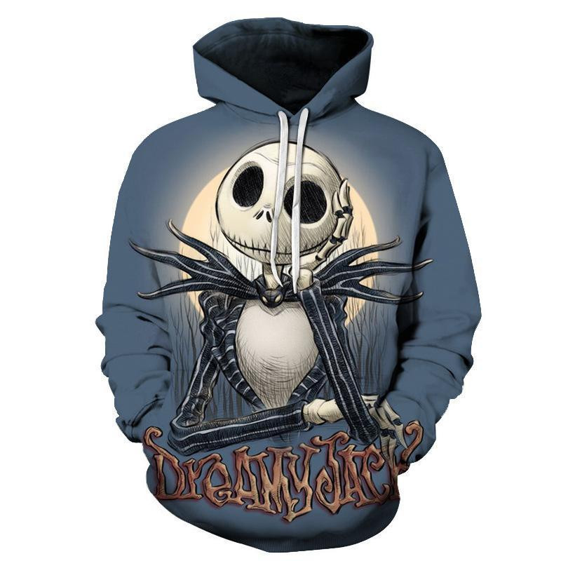 Nightmare Before Christmas Dreamy Jack 3D All Over Print Hoodie & Zip Hoodie