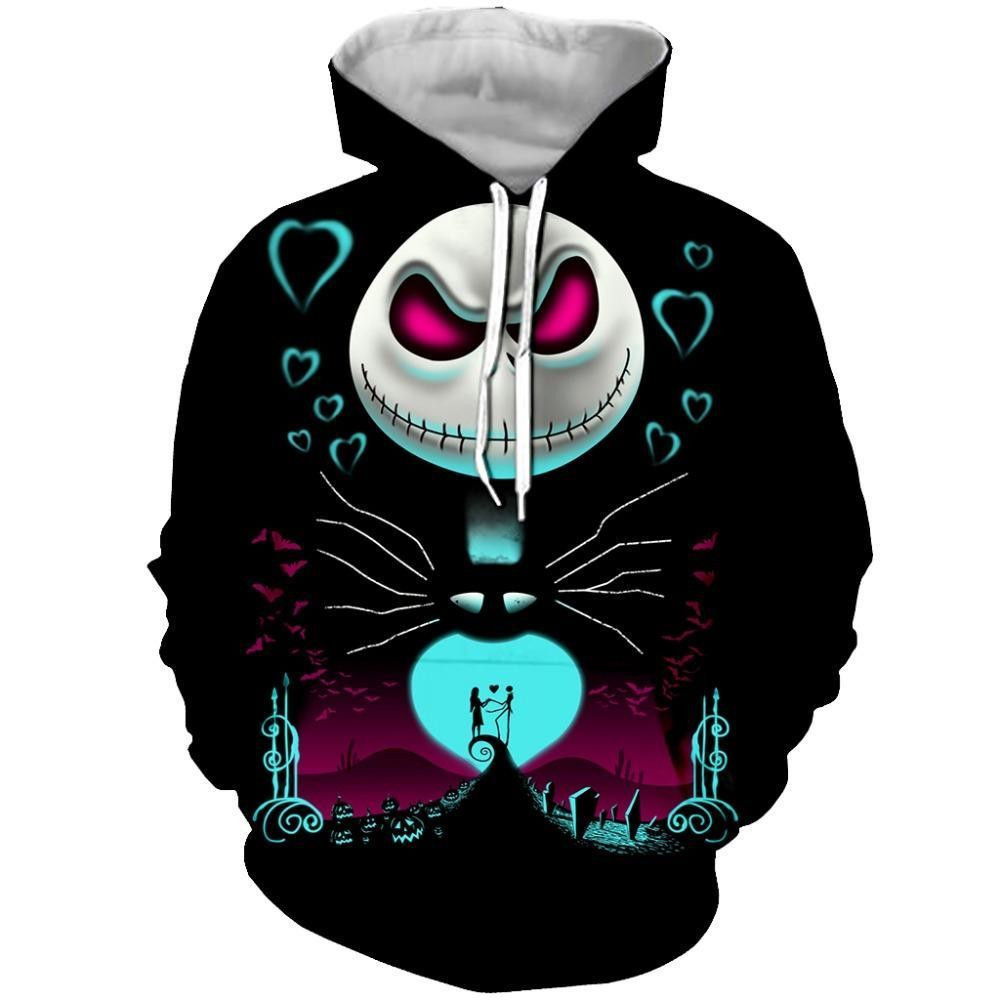 Nightmare Before Christmas Jack 3D All Over Print Hoodie & Zip Hoodie