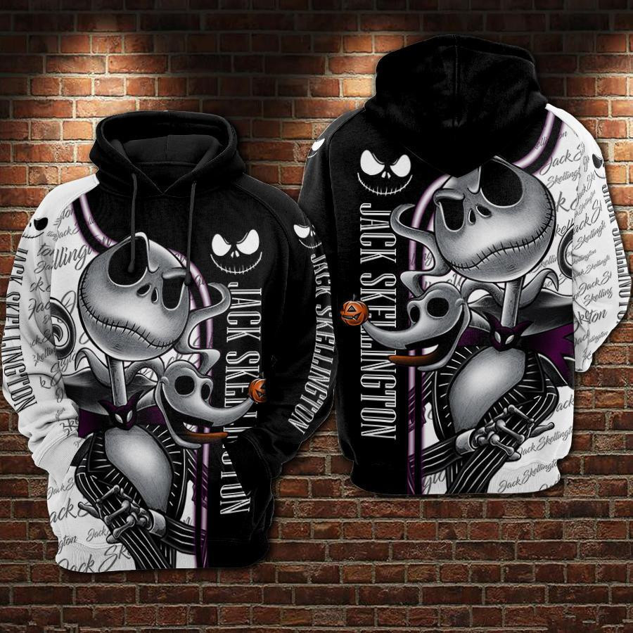 Nightmare Before Christmas Jack Skellington 3D All Over Print Hoodie & Zip Hoodie